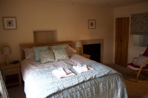 Double bedroom at Manna Cottage